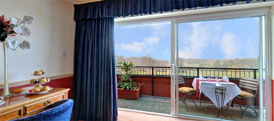 Hotel Bedroom with balcony