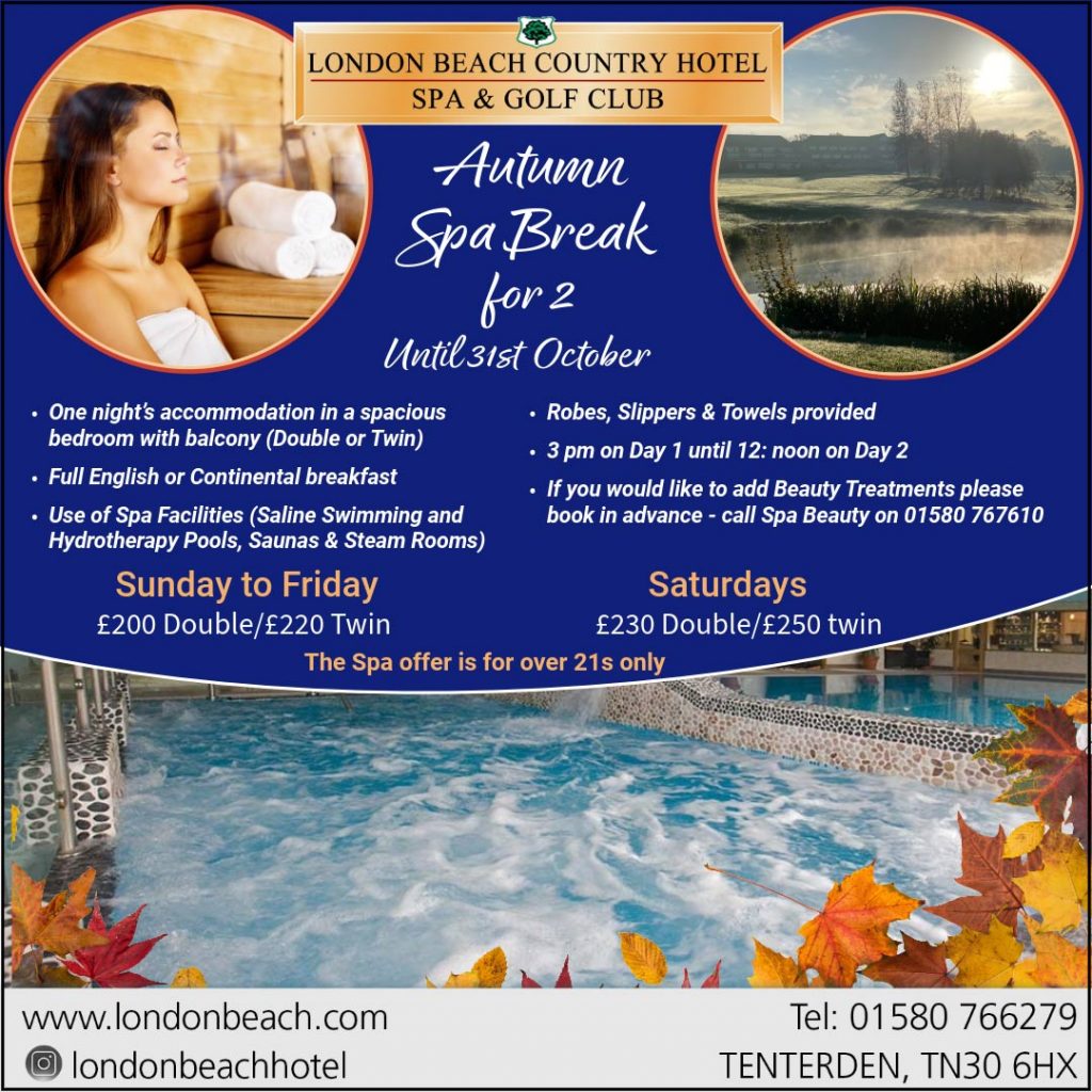 Autumn Spa Break for 2