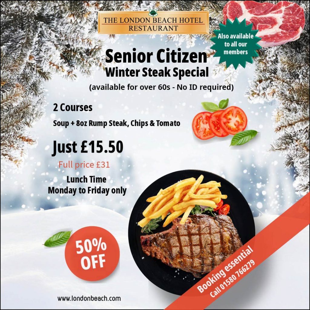 Winter Steak deal for seniors