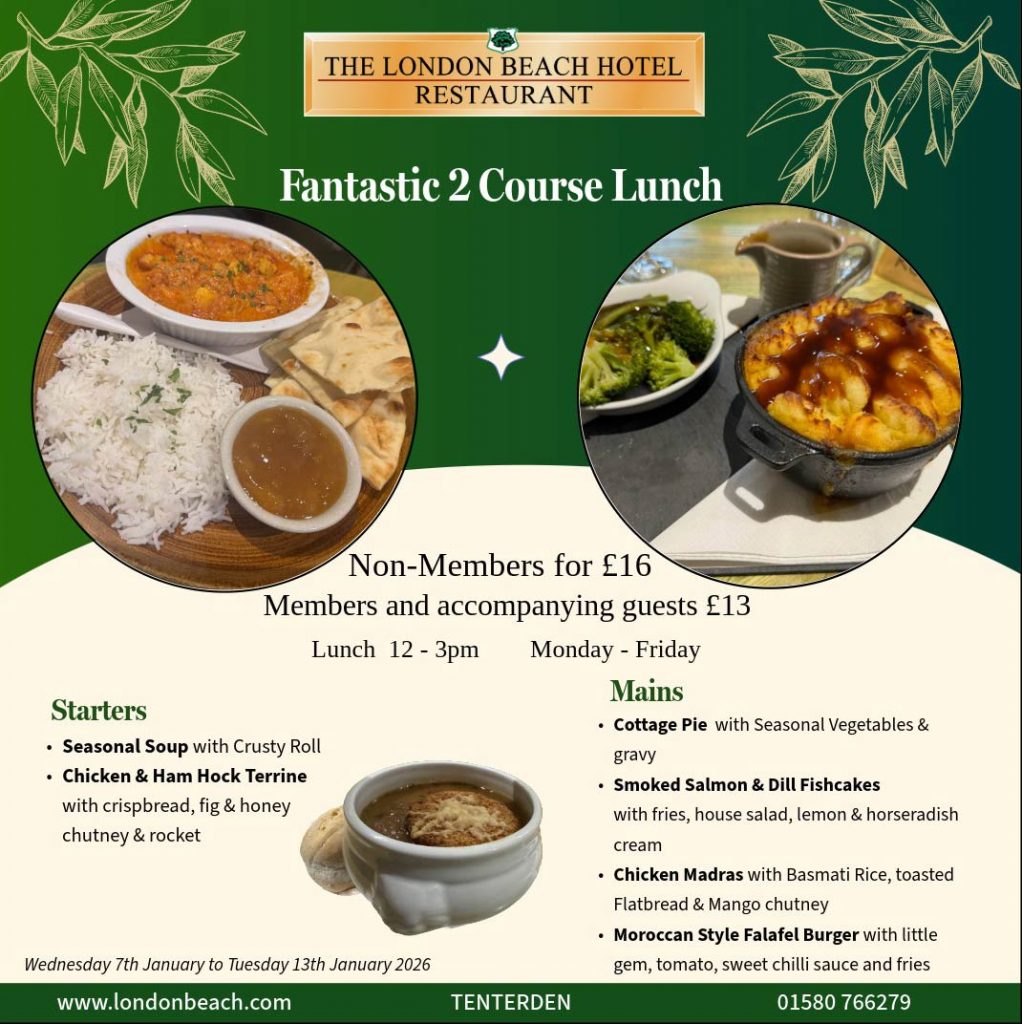 Member's 2 course lunch