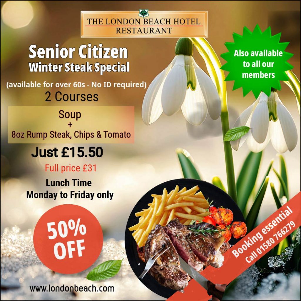 Senior citizen steak deal also available to all members
