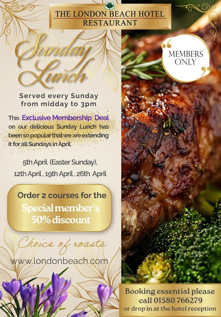 Sunday Lunch Special Member's deal
