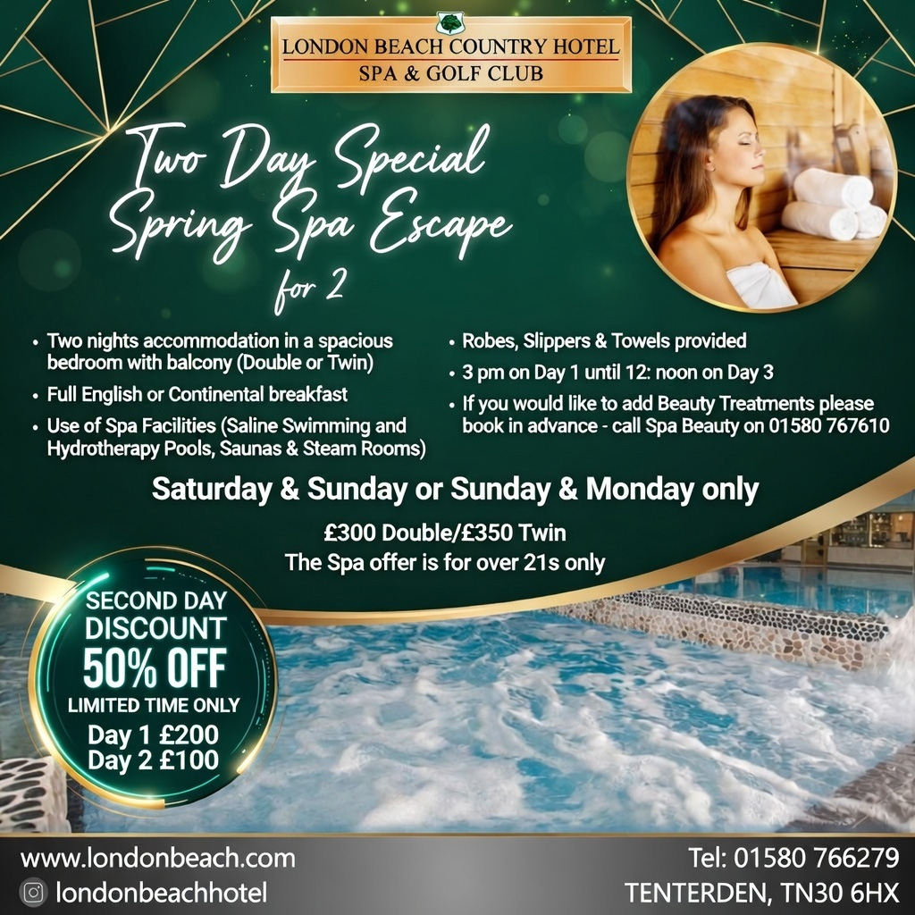 2 day Spring spa break